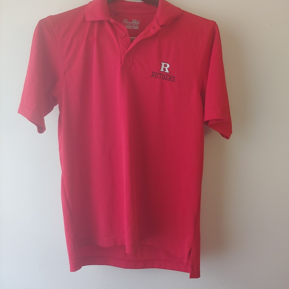 Undemour polo with Rugters logo SM